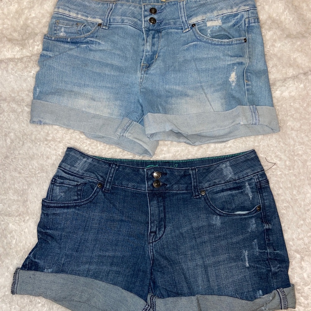2 Pair Jean Shorts